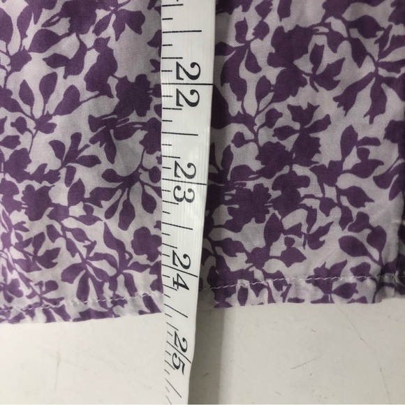 Banana Republic Floral Silk Lazer Cut Out Blouse, size XS - Picture 8 of 9